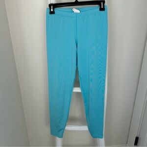 Pepper Kids Thin Base Layer Legging Bottoms Turquoise Size XL